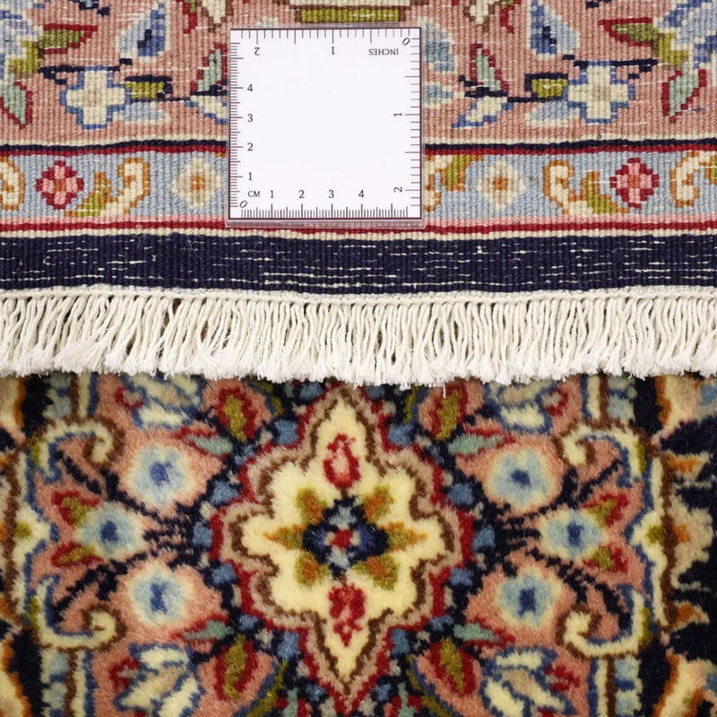 Kerman Teppich 92x148cm - Perserteppich - blau