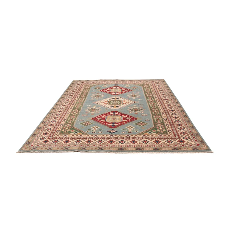Kazak Teppich 195x291cm - Orientteppich - hellblau