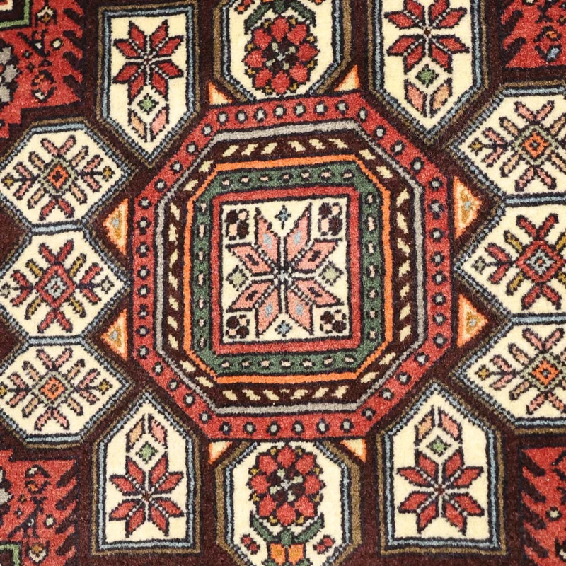 Gholtogh Teppich 103x145cm - Perserteppich - dunkelrot