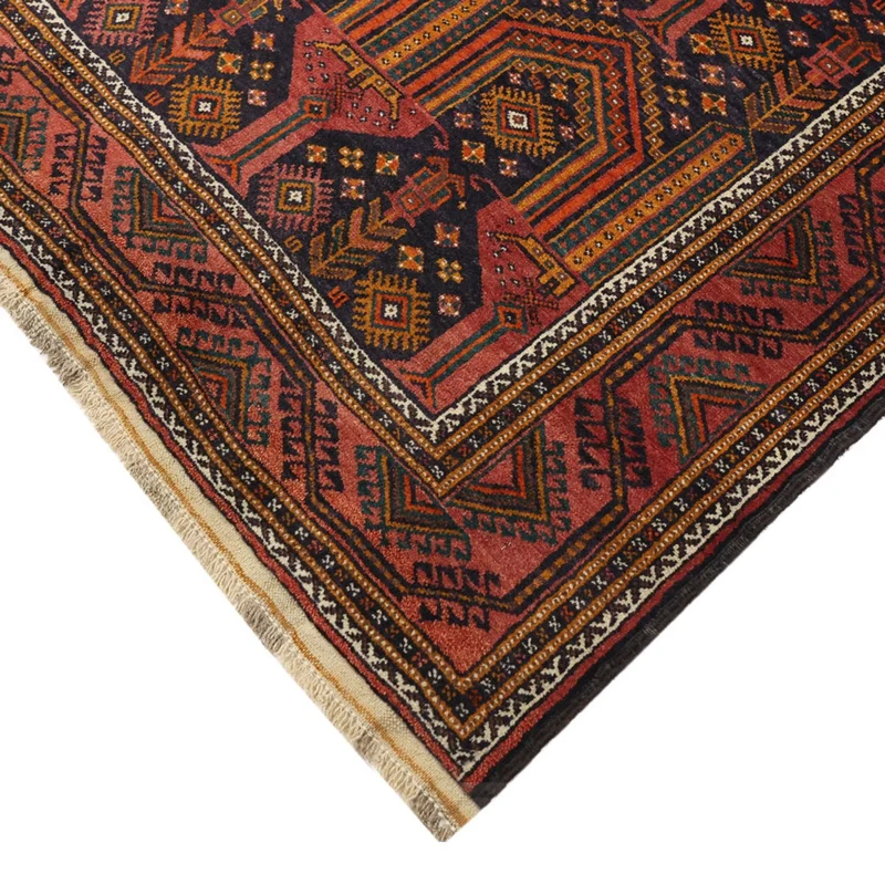 Belutsch Teppich 113x249cm - Orientteppich - dunkelblau