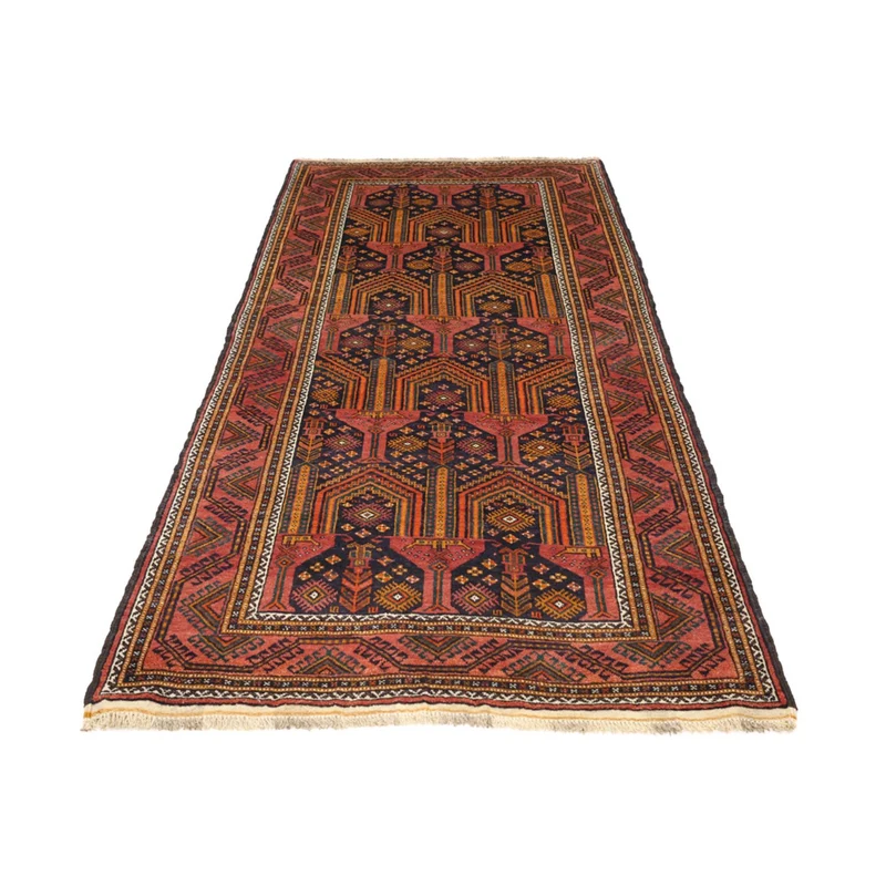 Belutsch Teppich 113x249cm - Orientteppich - dunkelblau