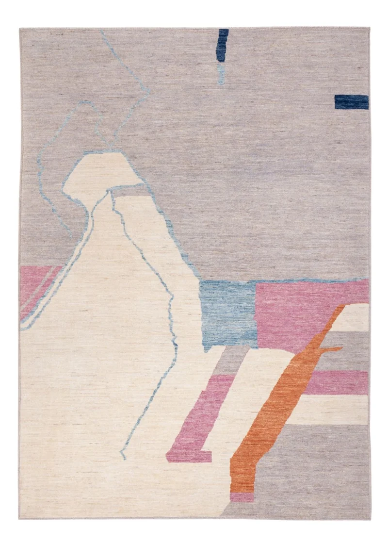 Berber Teppich 172x242cm - Wollteppich - mehrfarbig