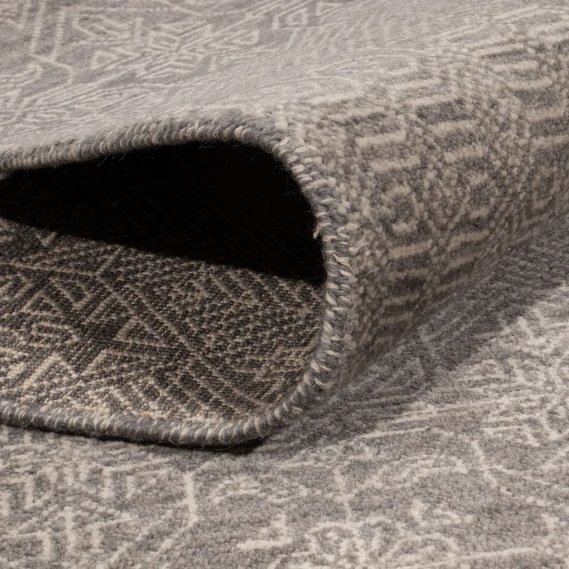 Designer Teppich 244x302cm - grau