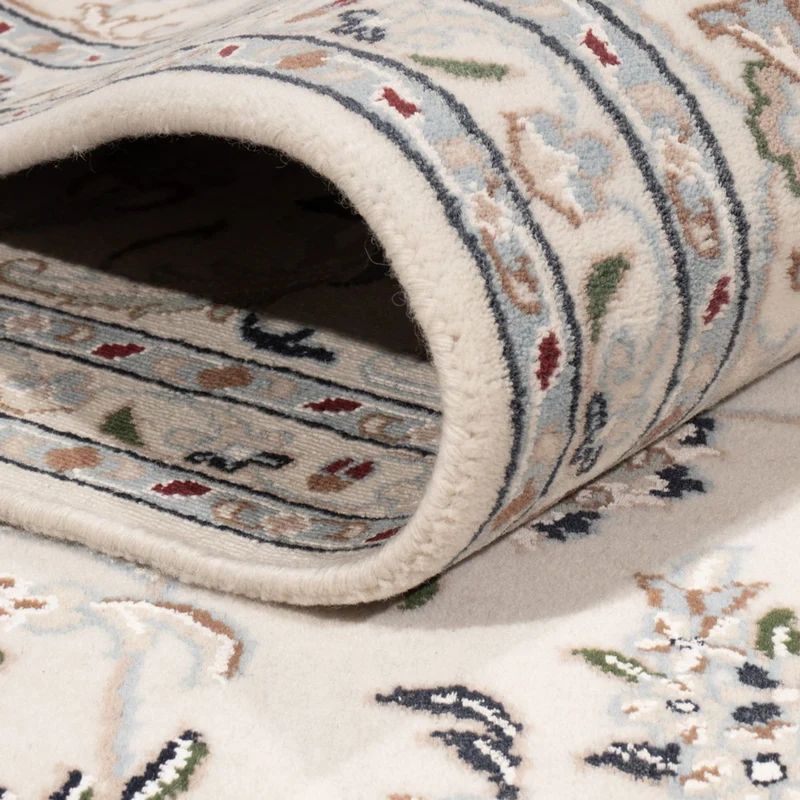 Indo Nain Teppich 241x303cm - Orientteppich - weiß