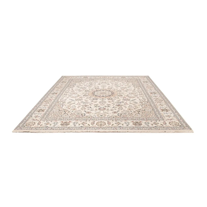 Indo Nain Teppich 241x303cm - Orientteppich - weiß