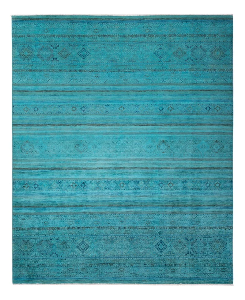 Designer Teppich 247x300cm - türkis
