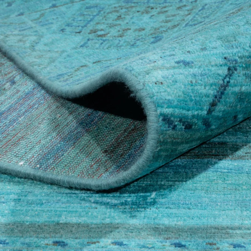 Designer Teppich 247x300cm - türkis