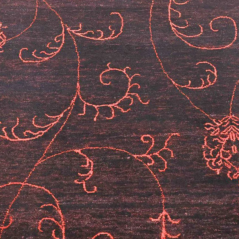 Indo Loribaft Teppich 173x240cm - Wollteppich - dunkelblau