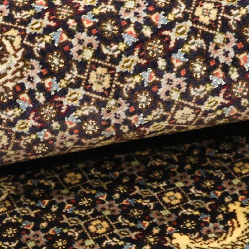 Täbriz - 50 Raj Teppich 102x146cm - Perserteppich - dunkelgrün