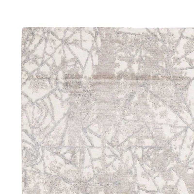 Designer Teppich 152x203cm - silber