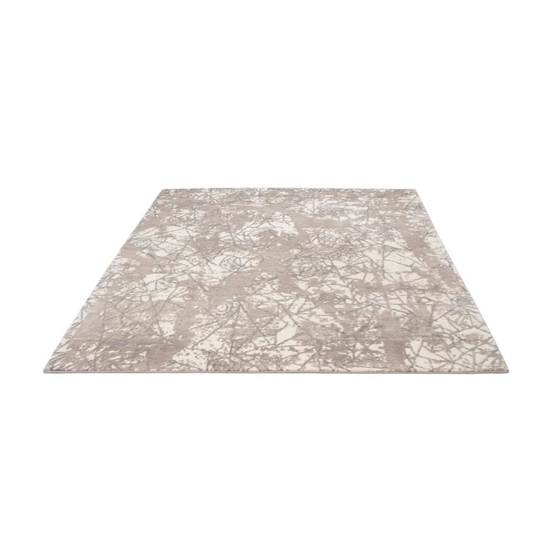Designer Teppich 152x203cm - silber