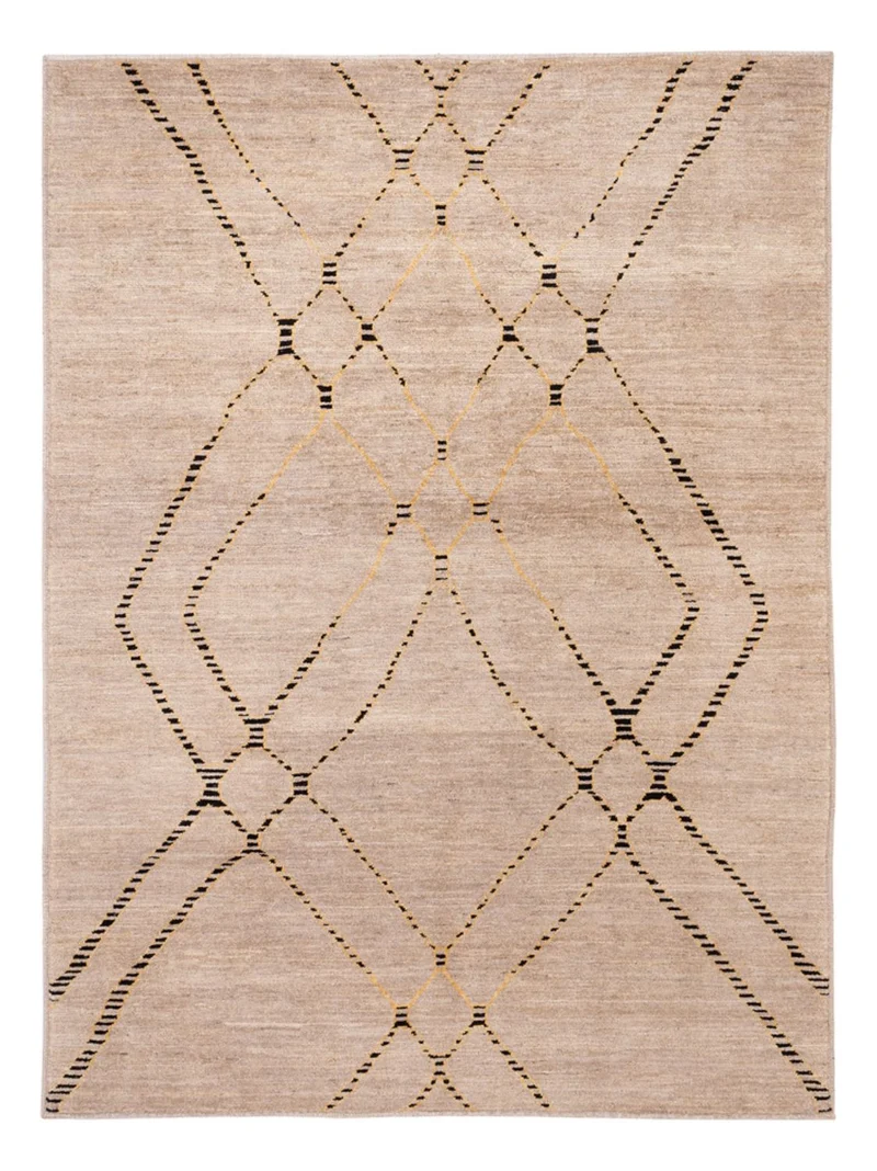 Berber Teppich 149x203cm - Wollteppich - beige