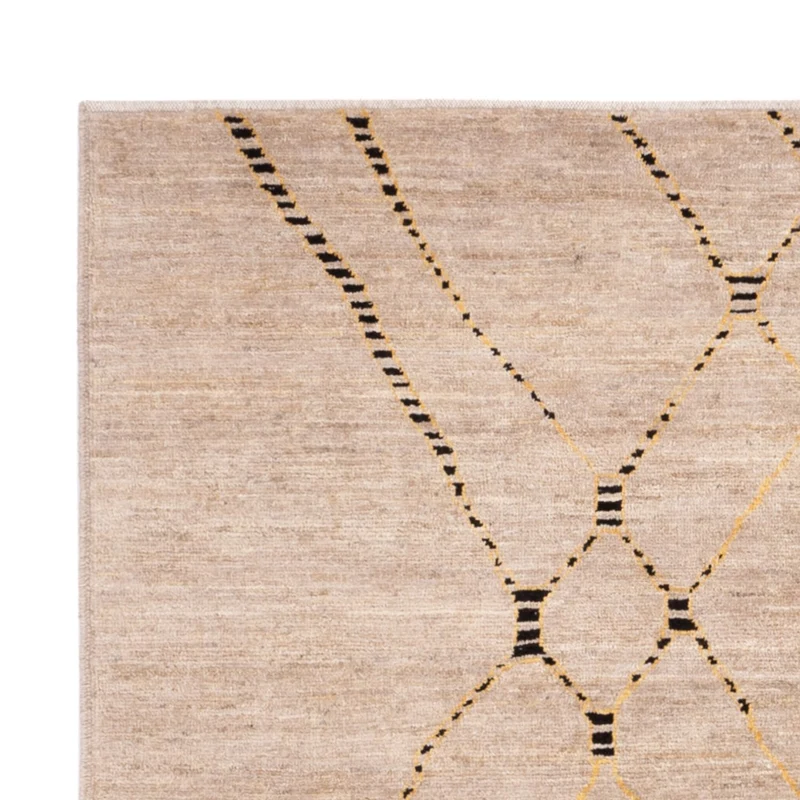 Berber Teppich 149x203cm - Wollteppich - beige