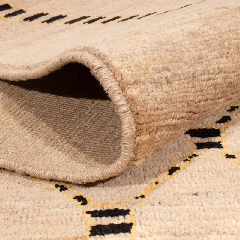 Berber Teppich 149x203cm - Wollteppich - beige
