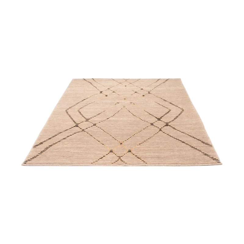 Berber Teppich 149x203cm - Wollteppich - beige