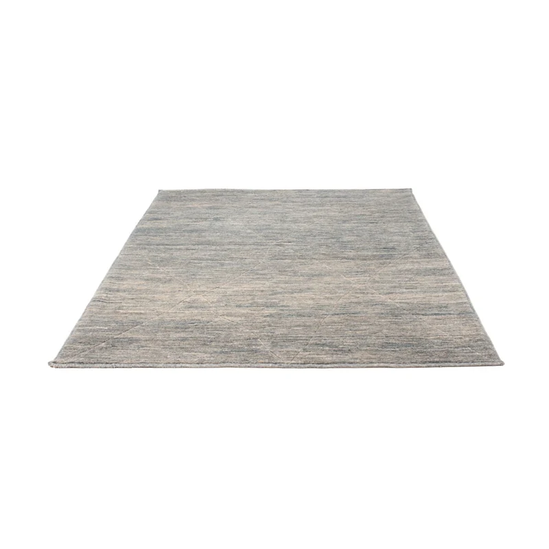 Berber Teppich 154x196cm - Wollteppich - seeblau