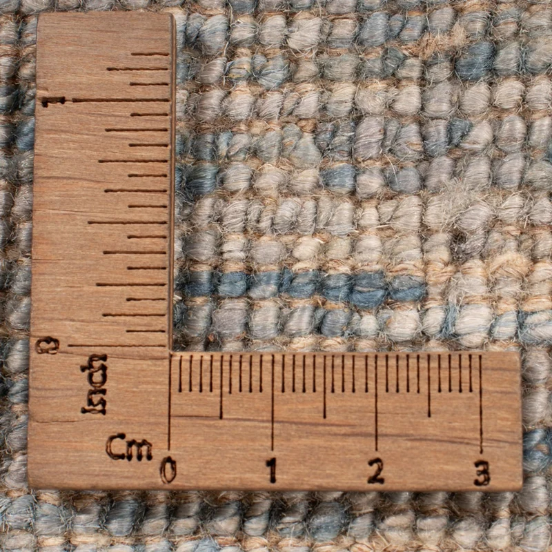 Berber Teppich 154x196cm - Wollteppich - seeblau