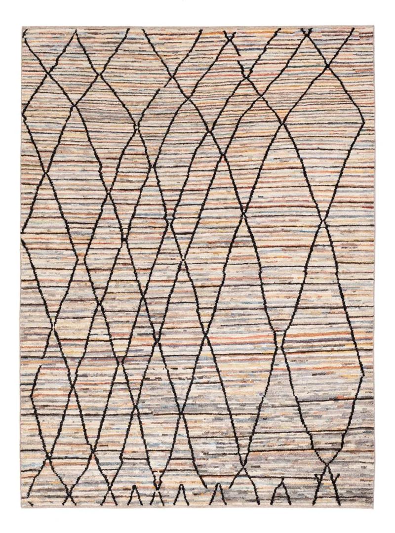 Berber Teppich 151x203cm - Wollteppich - mehrfarbig