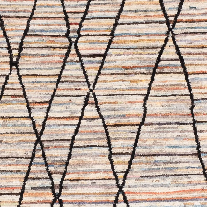 Berber Teppich 151x203cm - Wollteppich - mehrfarbig
