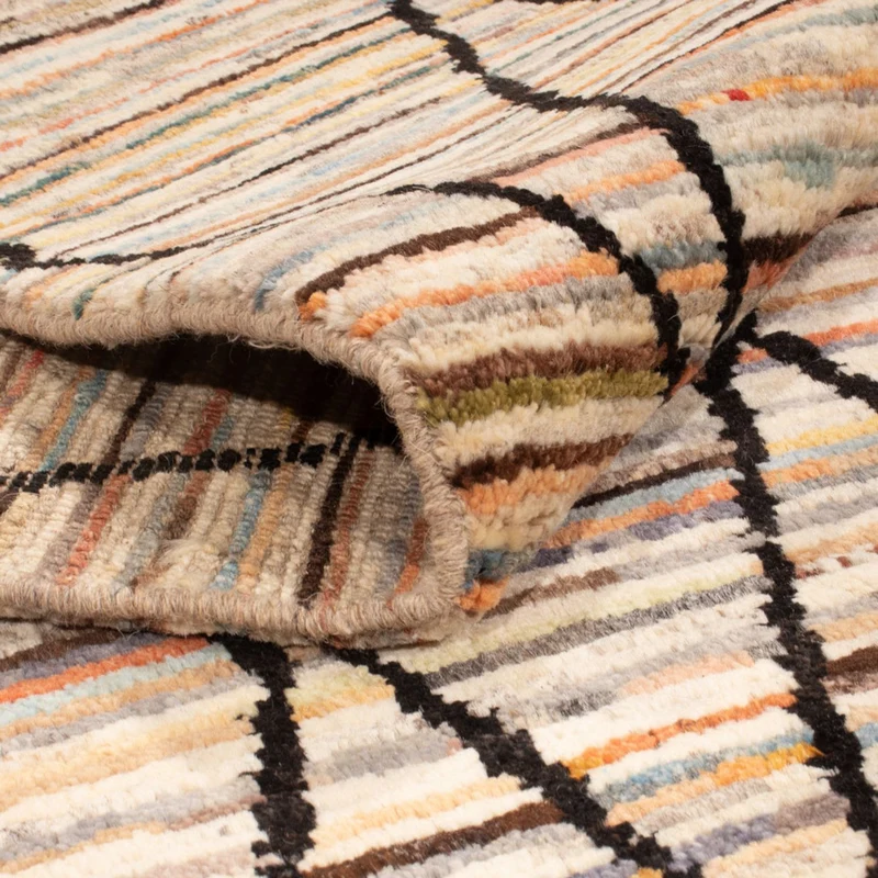 Berber Teppich 151x203cm - Wollteppich - mehrfarbig