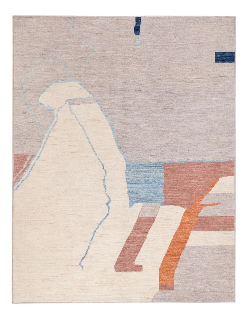 Berber Teppich 151x199cm - Wollteppich - mehrfarbig