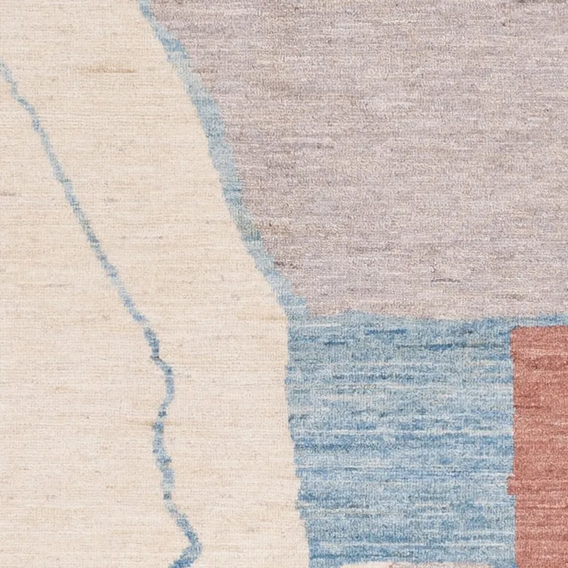 Berber Teppich 151x199cm - Wollteppich - mehrfarbig