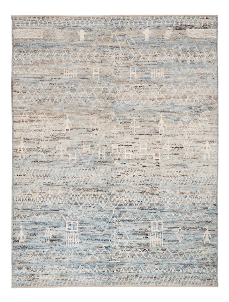 Berber Teppich 178x234cm - Wollteppich - dunkelbeige