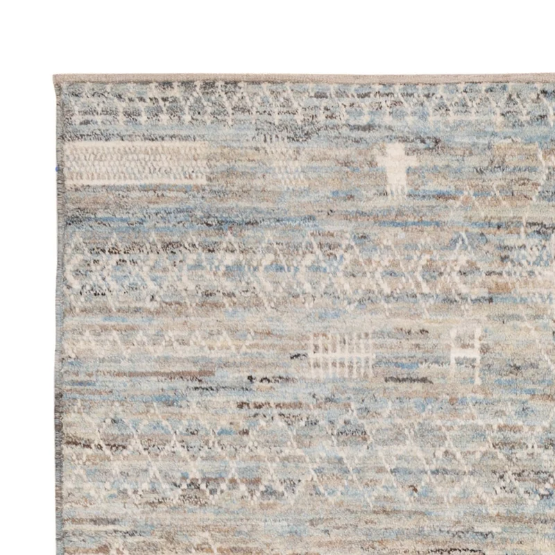 Berber Teppich 178x234cm - Wollteppich - dunkelbeige