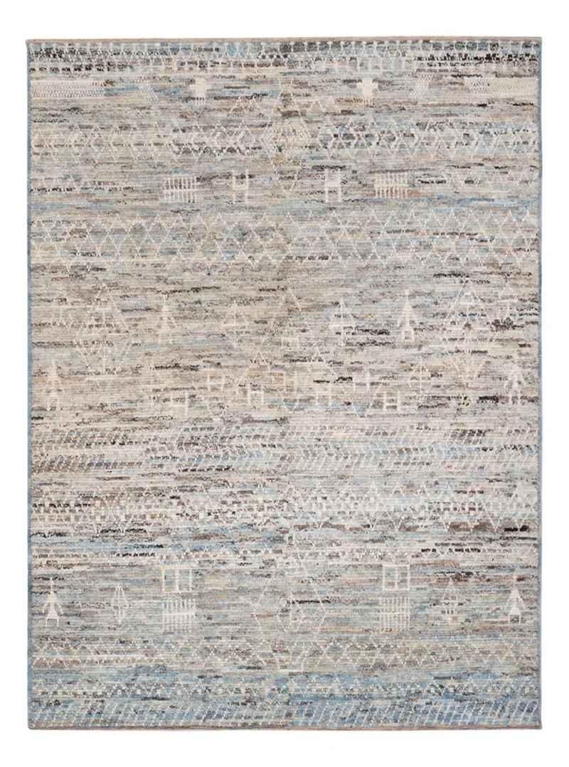 Berber Teppich 175x238cm - Wollteppich - dunkelbeige