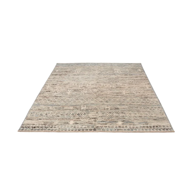 Berber Teppich 175x238cm - Wollteppich - dunkelbeige