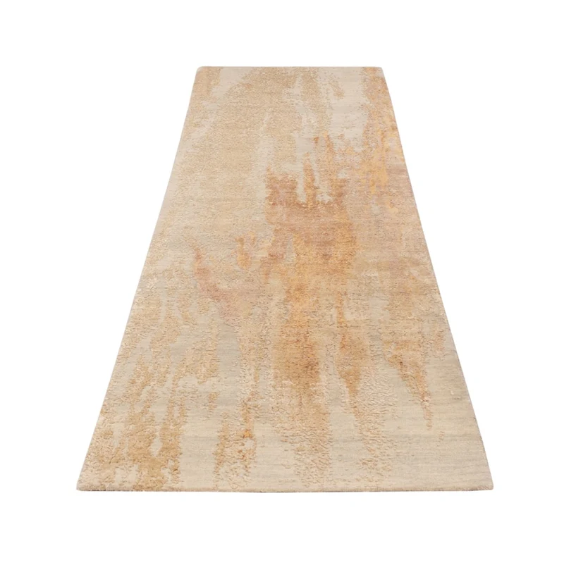 Designer Teppich 75x302cm - beige