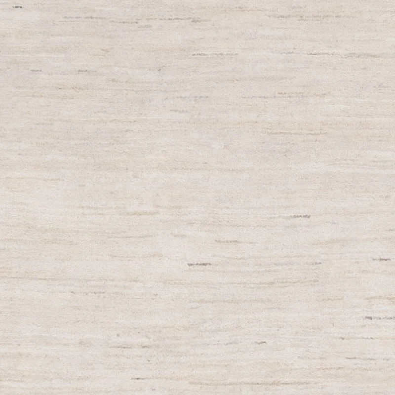 Indo Loribaft Teppich 123x179cm - Wollteppich - silber