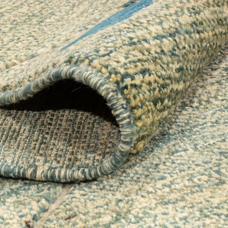 Berber Teppich 172x236cm - Wollteppich - hellgrün