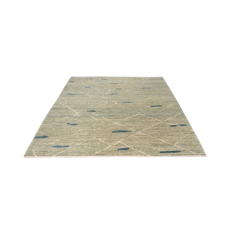 Berber Teppich 172x236cm - Wollteppich - hellgrün