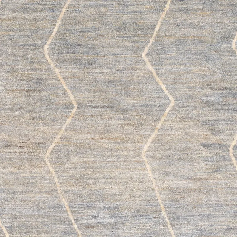 Berber Teppich 170x237cm - Wollteppich - hellgrau