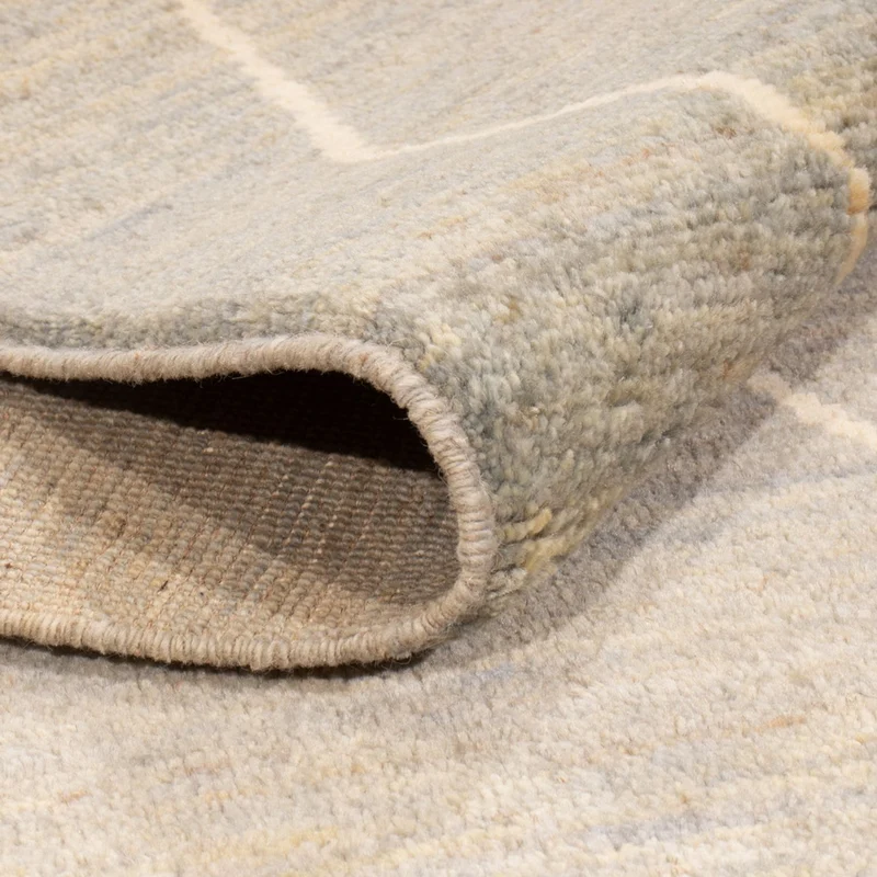 Berber Teppich 170x237cm - Wollteppich - hellgrau
