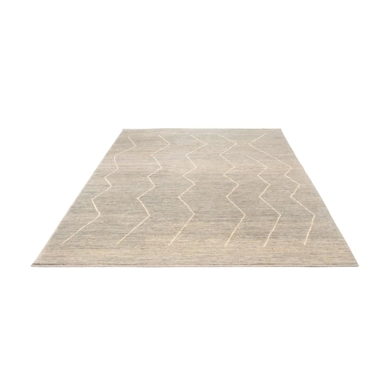 Berber Teppich 170x237cm - Wollteppich - hellgrau