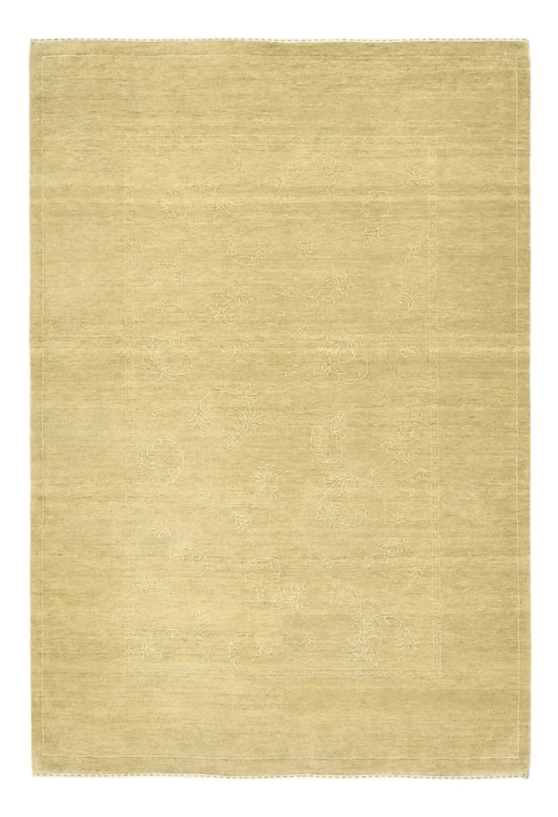 Indo Loribaft Teppich 140x198cm - Wollteppich - beige
