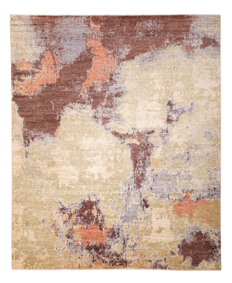 Designer Teppich 243x297cm - mehrfarbig