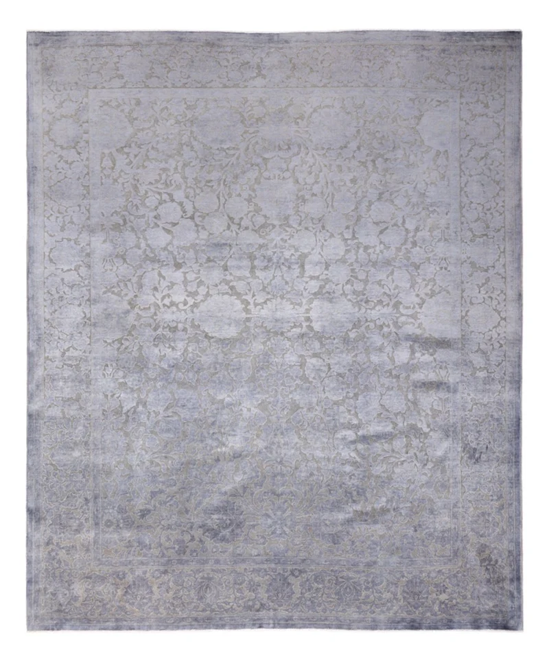 Designer Teppich 246x294cm - silber