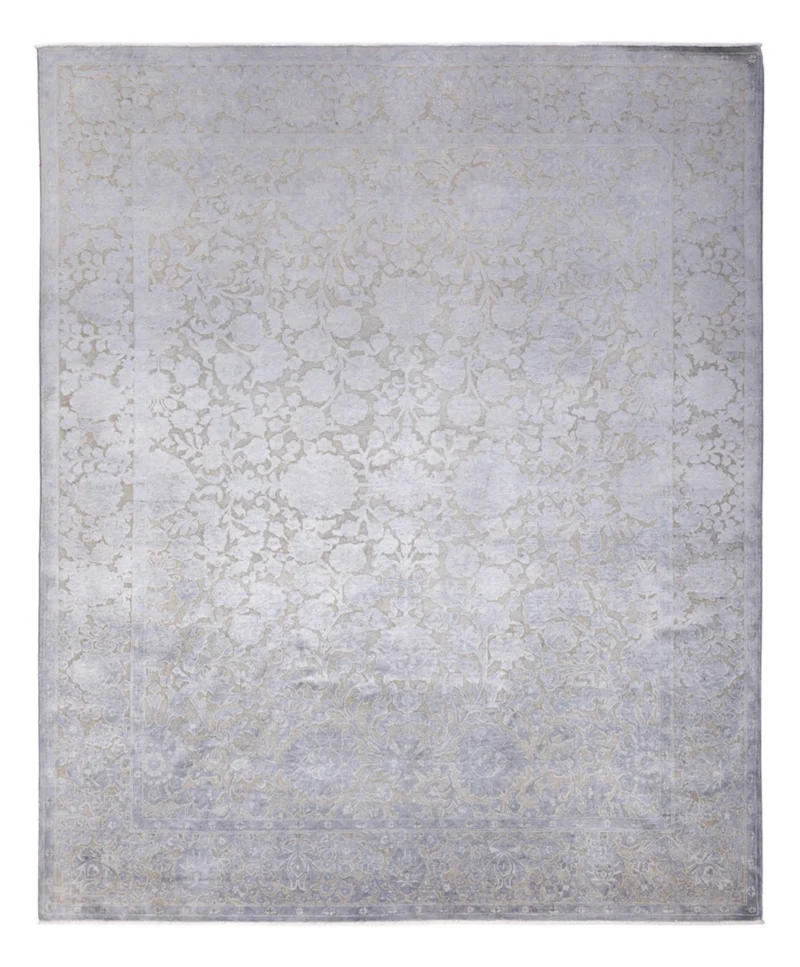 Designer Teppich 246x295cm - silber