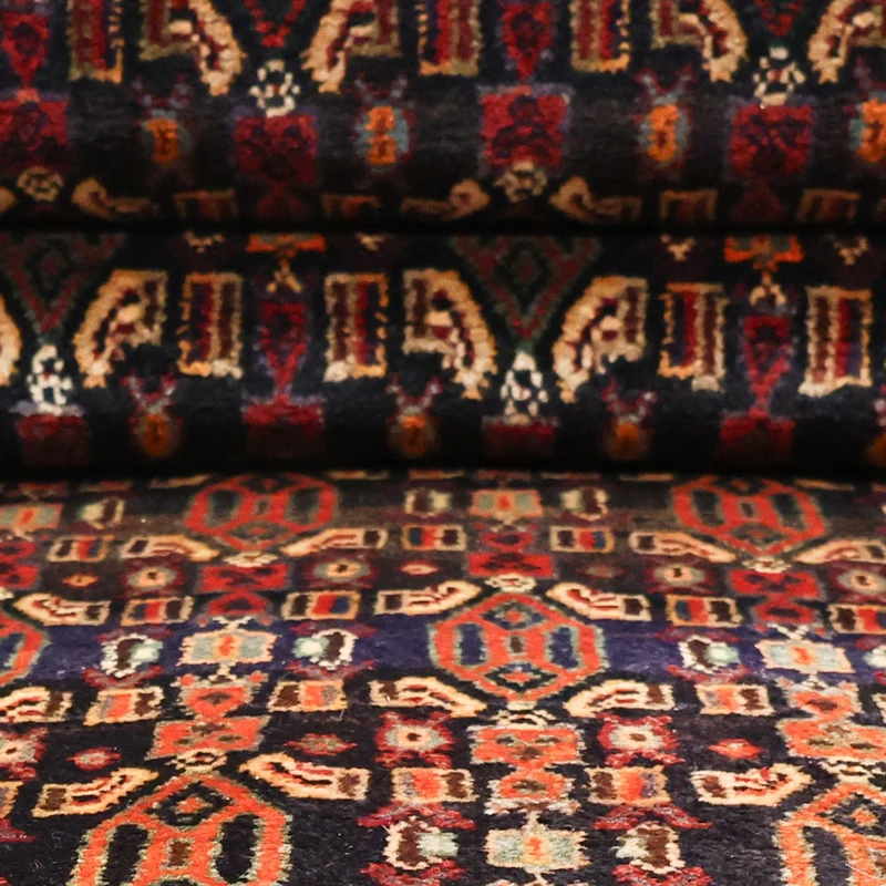Hamadan Teppich 129x294cm - Perserteppich - dunkelrot