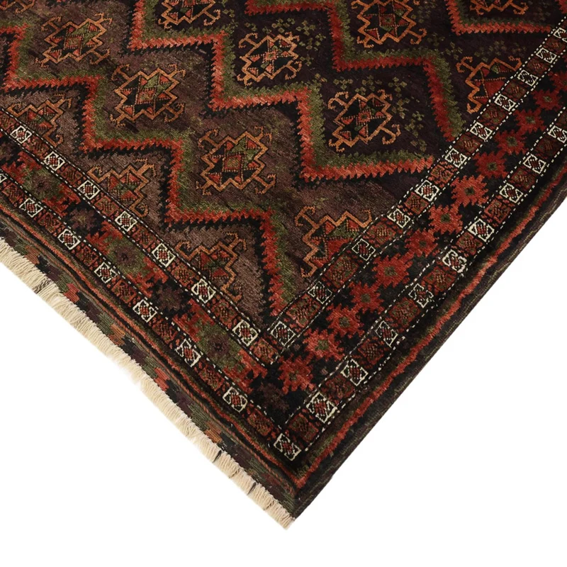 Belutsch Teppich 141x294cm - Orientteppich - dunkelbeige