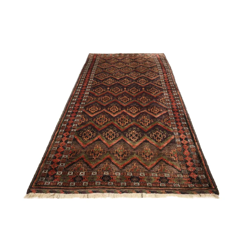 Belutsch Teppich 141x294cm - Orientteppich - dunkelbeige