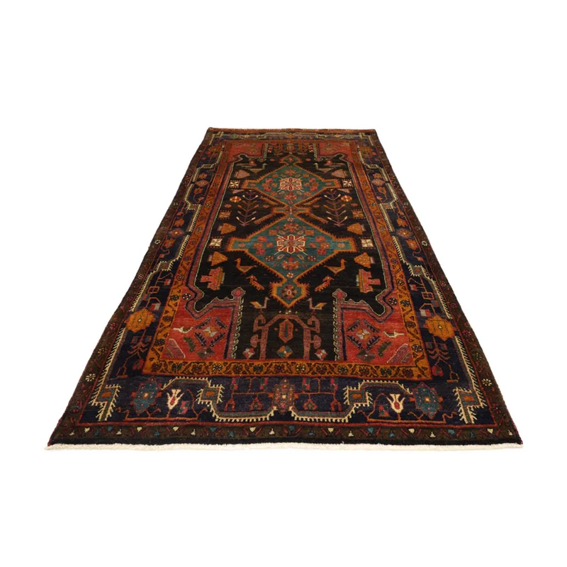 Hamadan Teppich 168x336cm - Perserteppich - mehrfarbig