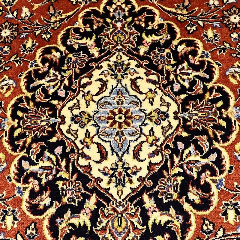 Keshan Teppich 138x215cm - Perserteppich - terrakotta
