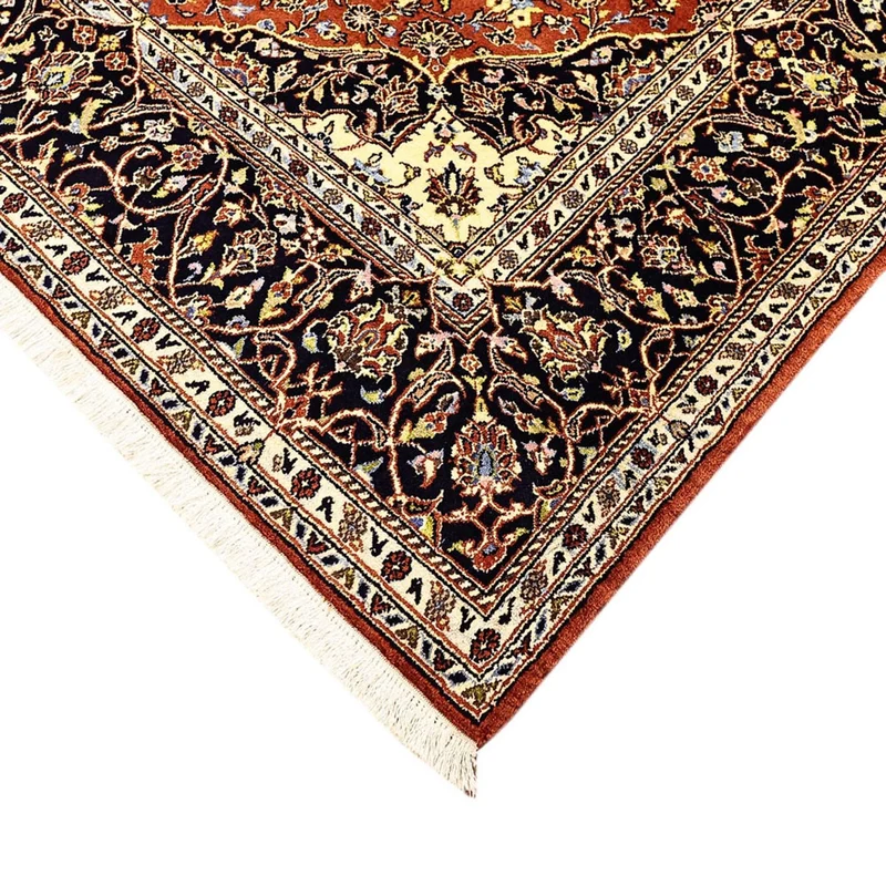 Keshan Teppich 138x215cm - Perserteppich - terrakotta