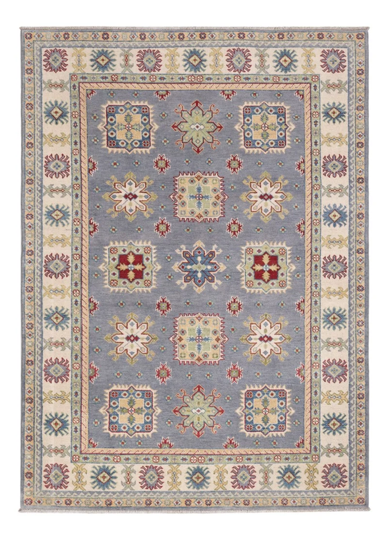 Kazak Teppich 170x234cm - Orientteppich - seeblau