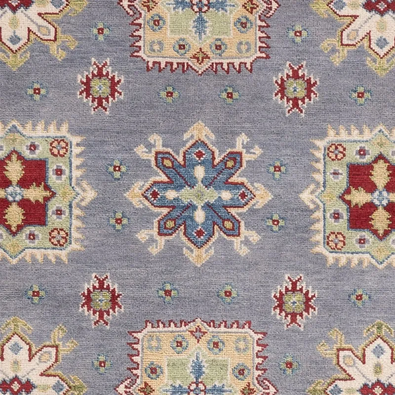 Kazak Teppich 170x234cm - Orientteppich - seeblau