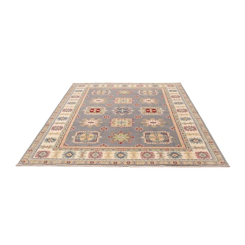 Kazak Teppich 170x234cm - Orientteppich - seeblau